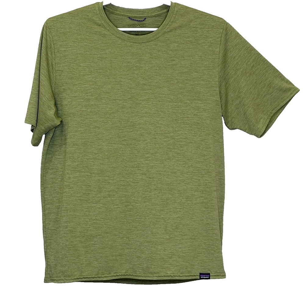 Patagonia Capilene Cool Daily T-Shirt Mens Medium Green Heather Short Sleeve